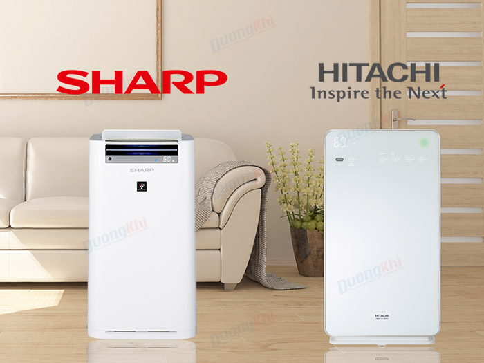 máy lọc không khí Sharp hay Hitachi
