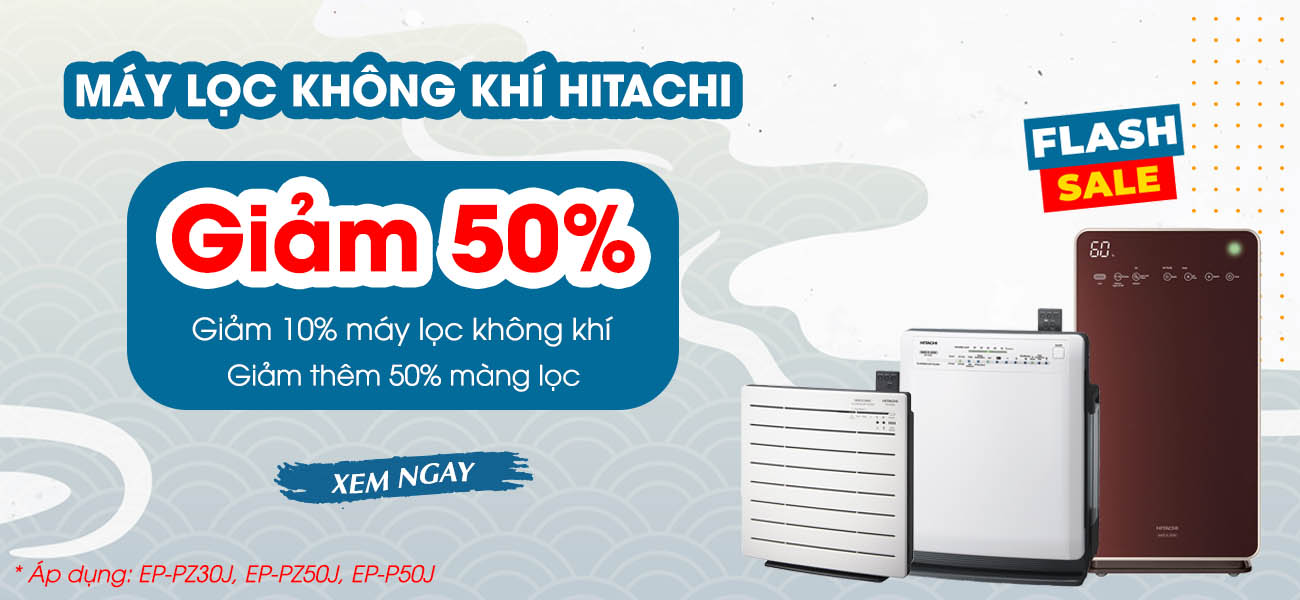 Máy lọc không khí Hitachi - Giảm giá 10% - Miễn phí giao hàng