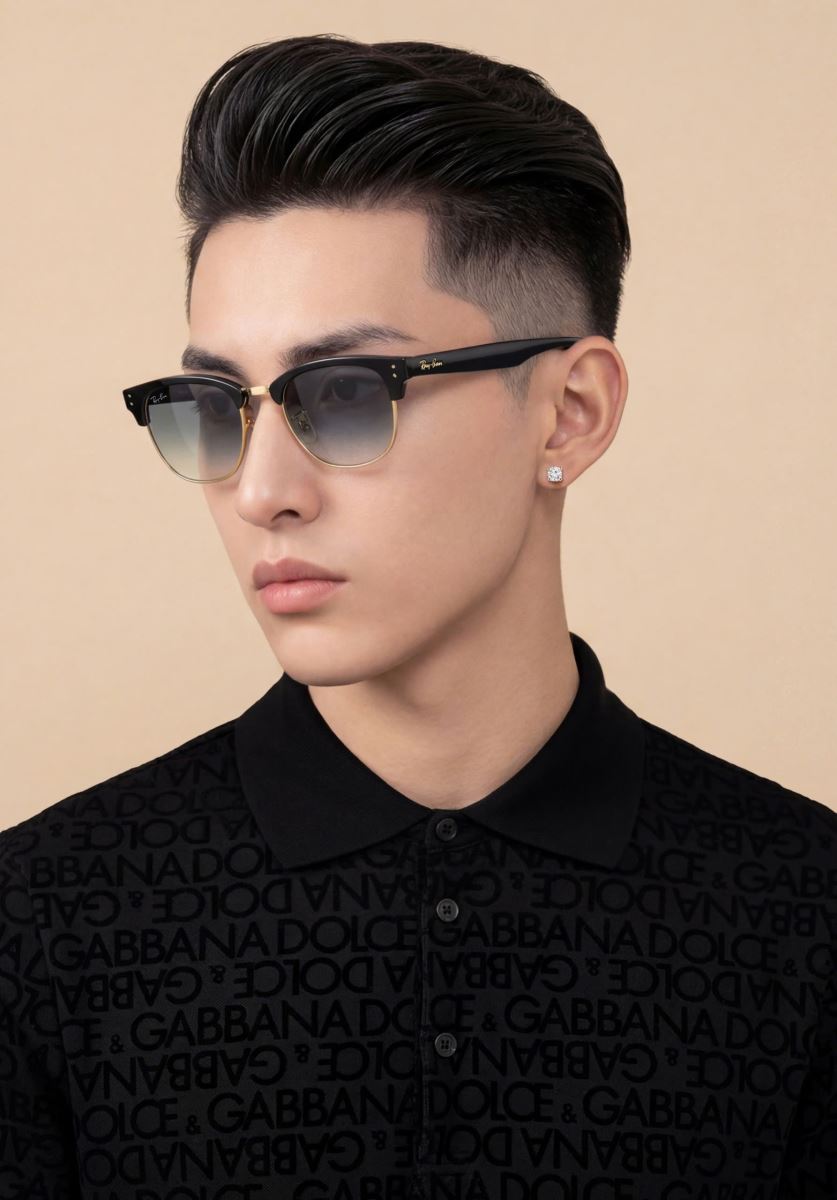 Kính mát RAYBAN 0RBR0504S 667779 - Black on gold 2