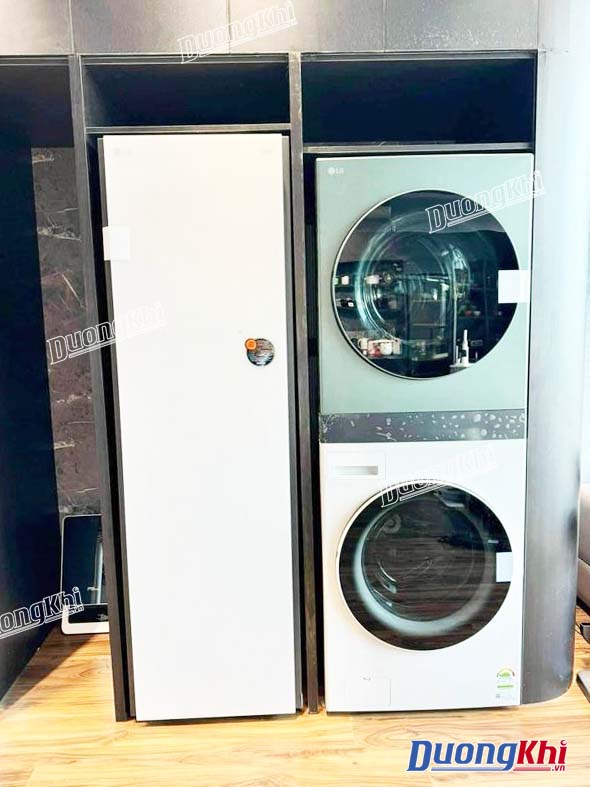 Tháp giặt sấy LG WashTower™ Giặt 25kg/Sấy 17kg xanh/be - WT2517NHEG 7