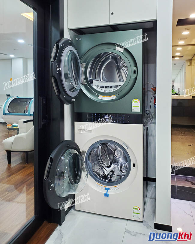 Máy giặt sấy lồng đôi LG Tromm Wash Tower 