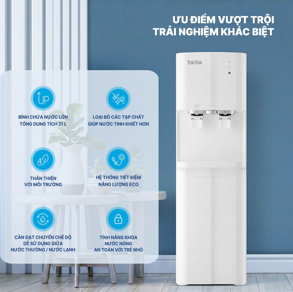 Máy lọc nước nóng lạnh TokTok TW-3950 3