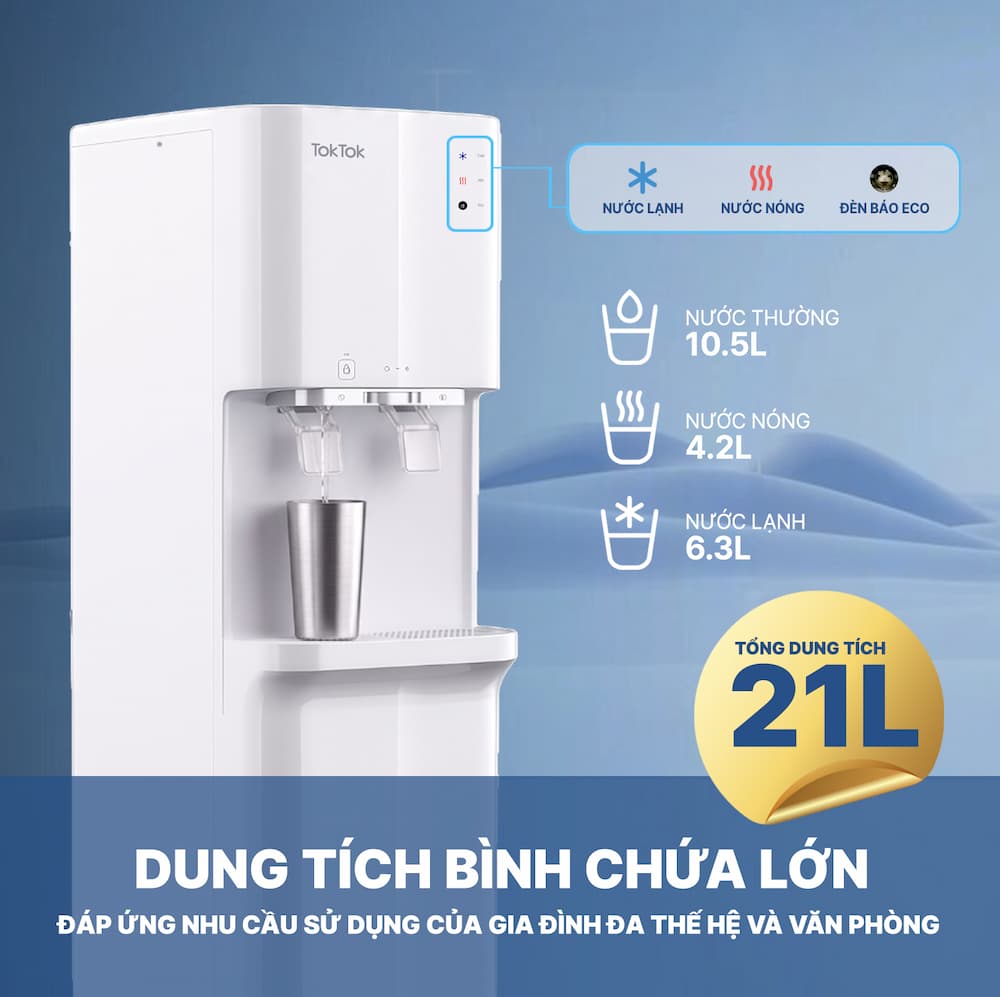 Máy lọc nước nóng lạnh TokTok TW-3950 4