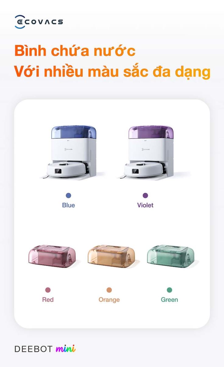 Robot hút bụi lau nhà Ecovacs Deebot Mini