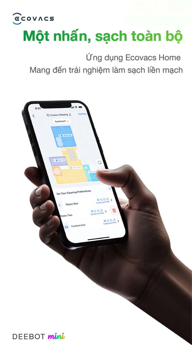 Robot hút bụi lau nhà Ecovacs Deebot Mini