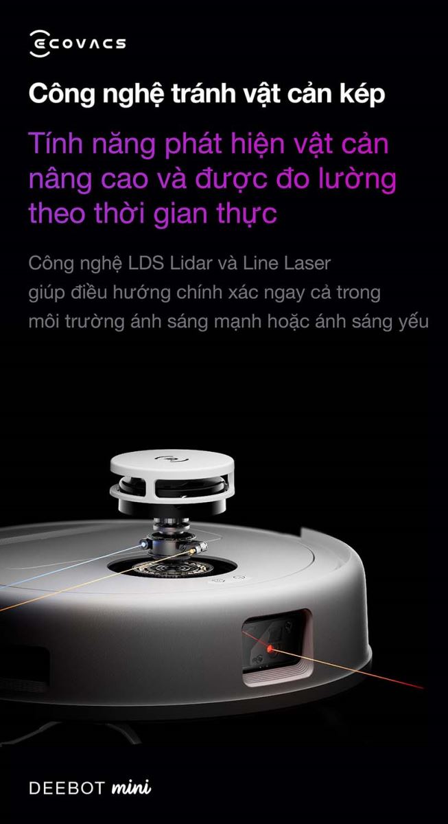 Robot hút bụi lau nhà Ecovacs Deebot Mini