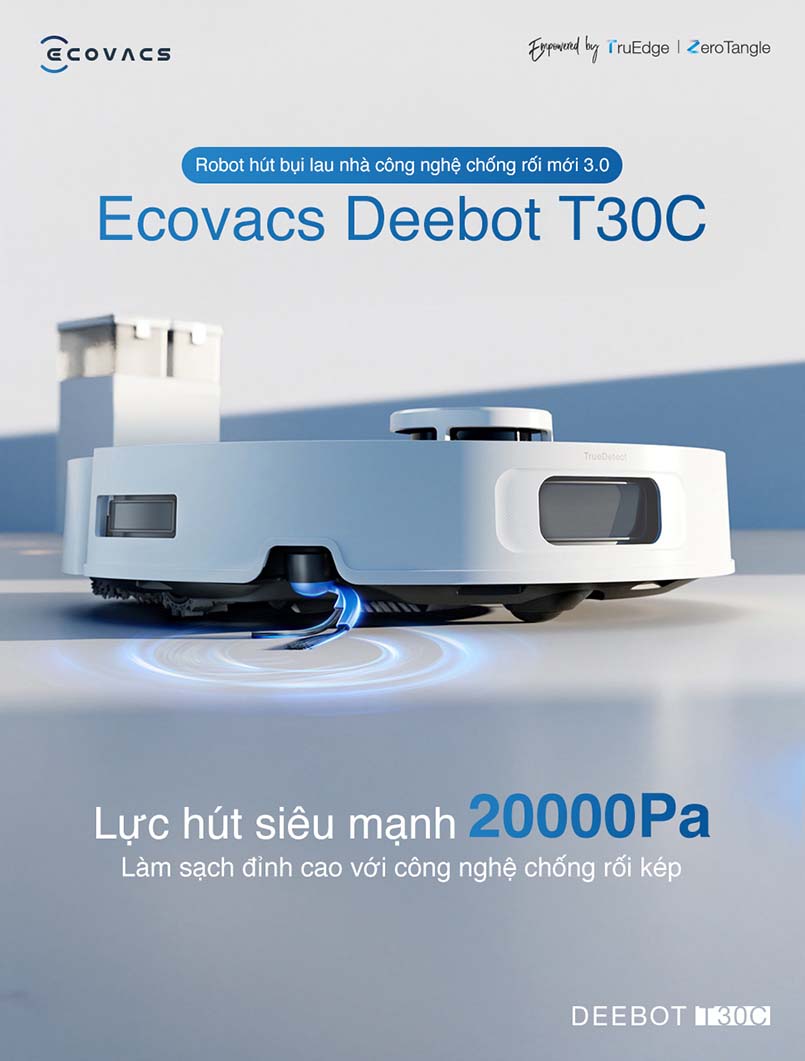 Robot hút bụi lau nhà Ecovacs Deebot T30C 2026