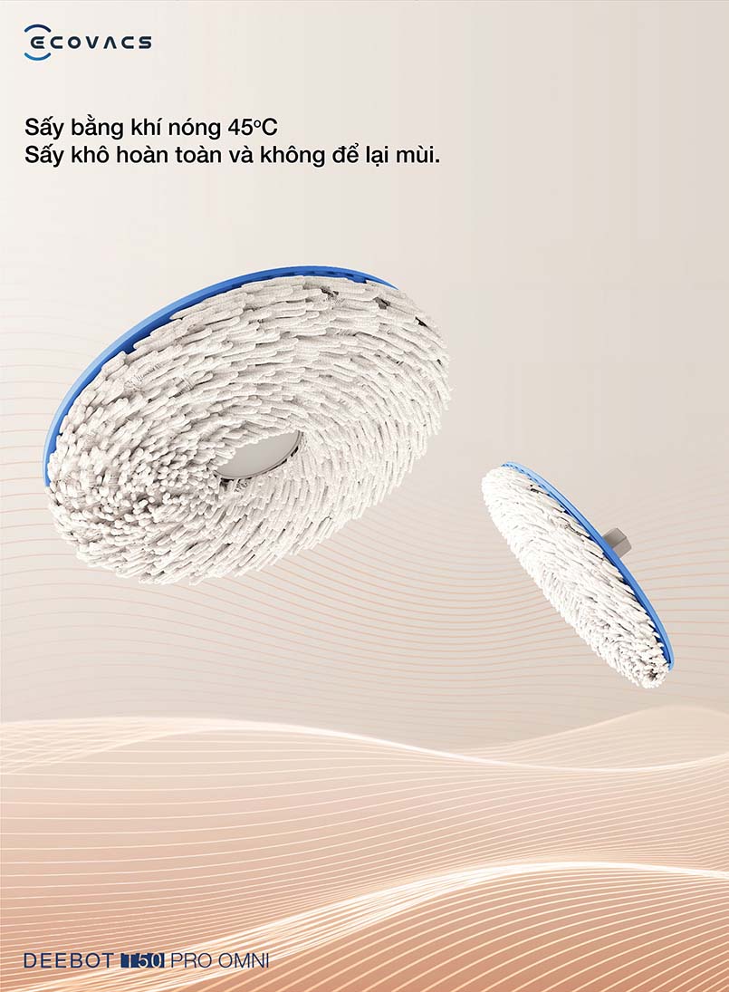Robot hút bụi Ecovacs T50 Pro Omni 2025