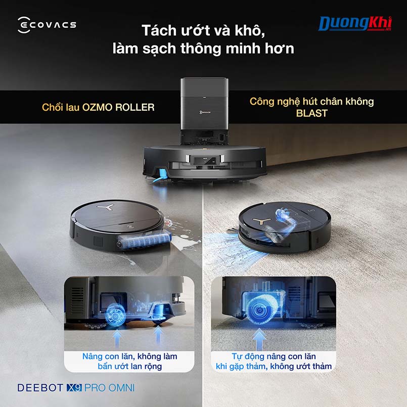 Robot hút bụi lau nhà Ecovacs Deebot X9 Pro Omni  10