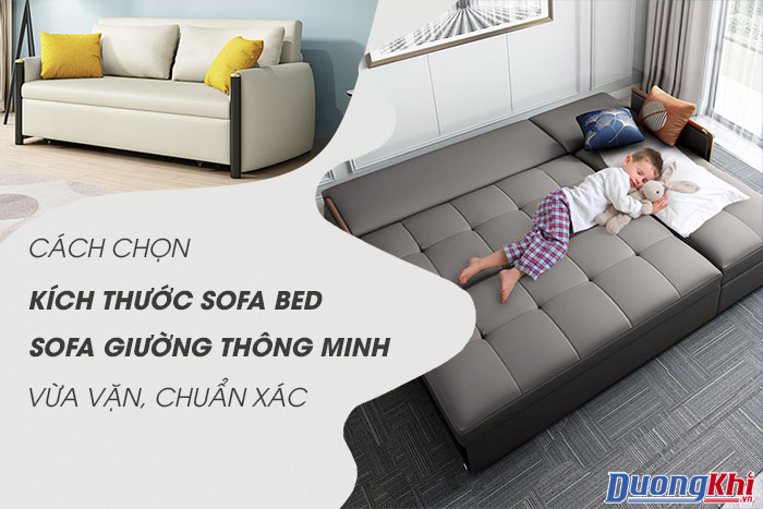 Cách chọn Kích thước Sofa bed