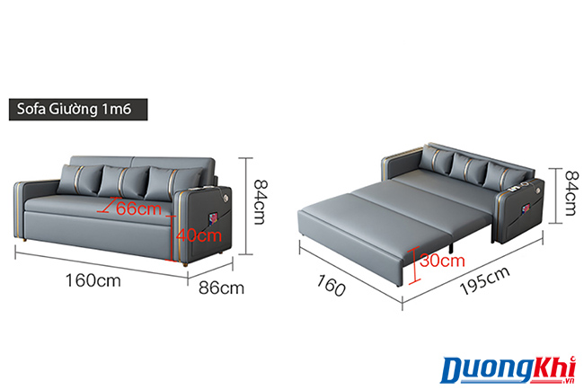 sofa giường 1m6-1m8