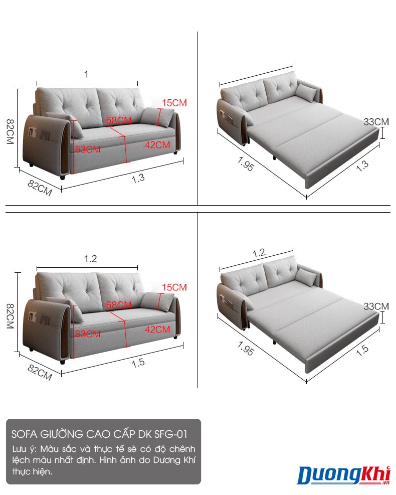 Sofa giường cao cấp Bắc âu Cologne DK SFG-01