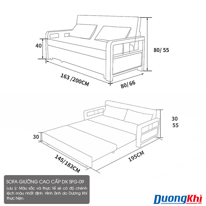 SOFA giường gỗ cao cấp Granada DK SFG-09