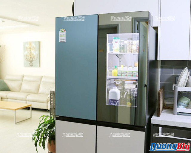 Tủ lạnh LG Dios Side by Side InstaView 865 lit - Màu bạc hà