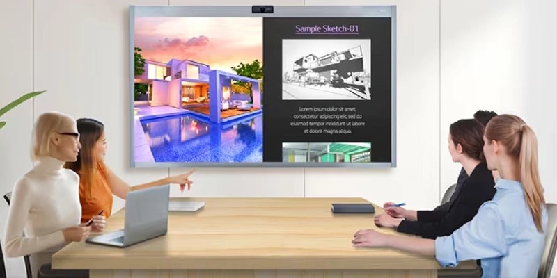 Màn hình tương tác 𝗟𝗚 𝗢𝗻𝗲 𝗤𝘂𝗶𝗰𝗸 𝗪𝗼𝗿𝗸 55CT5WJ-B 55" 5