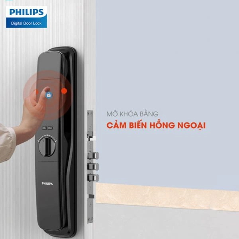 Khóa cửa Philips DDL702-1HWS 7