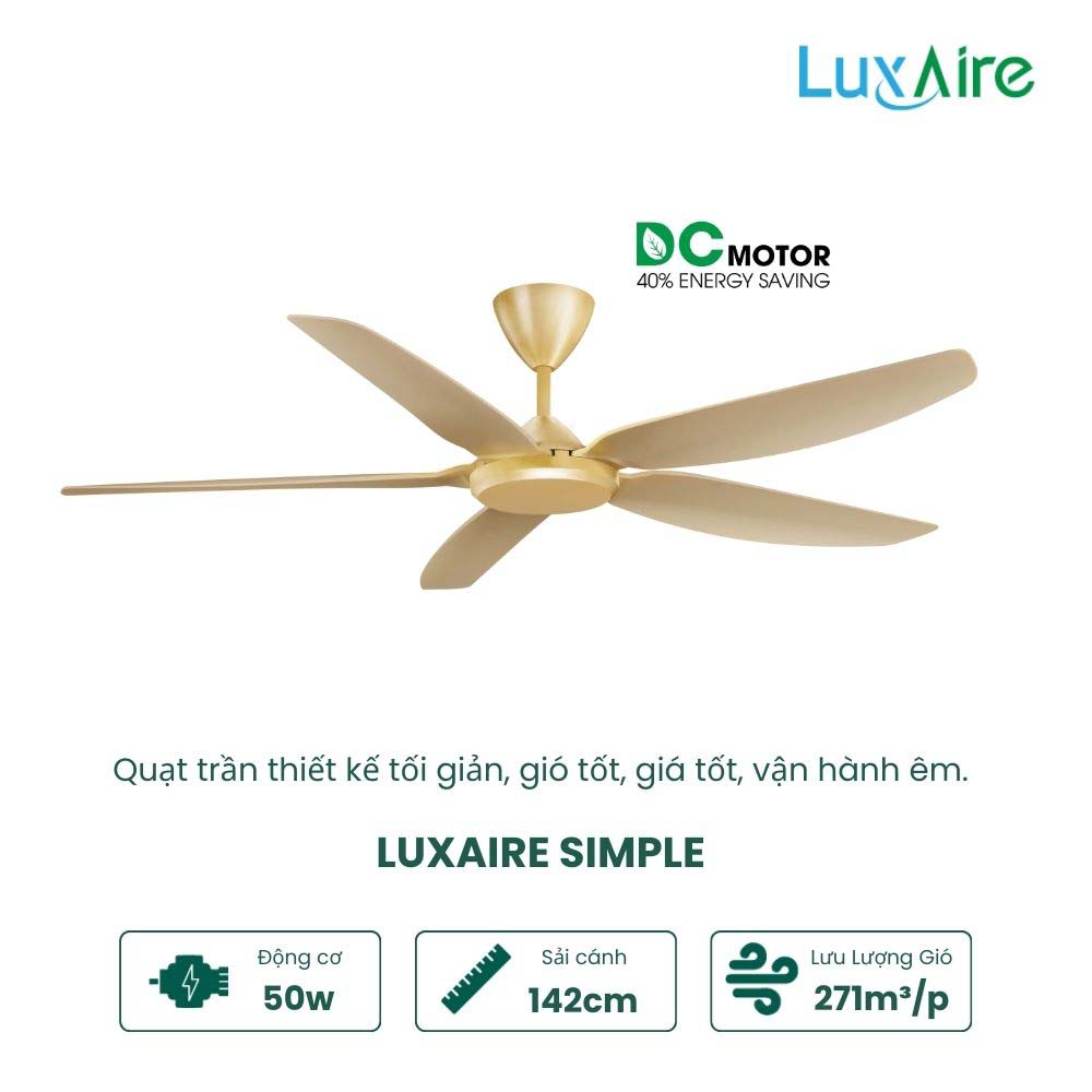 LUXAIRE SIMPLE SP565GO 2