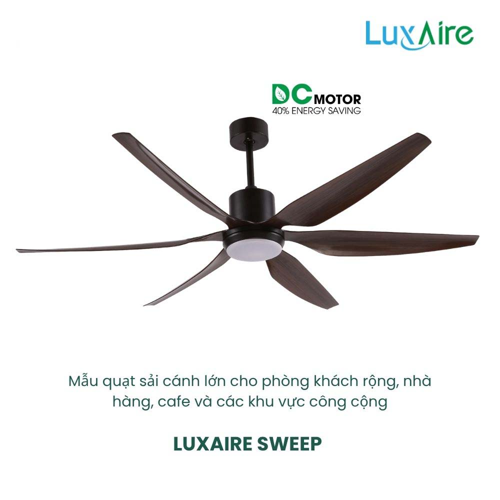 LUXAIRE SWEEP 54” SW546DCABSBL 5